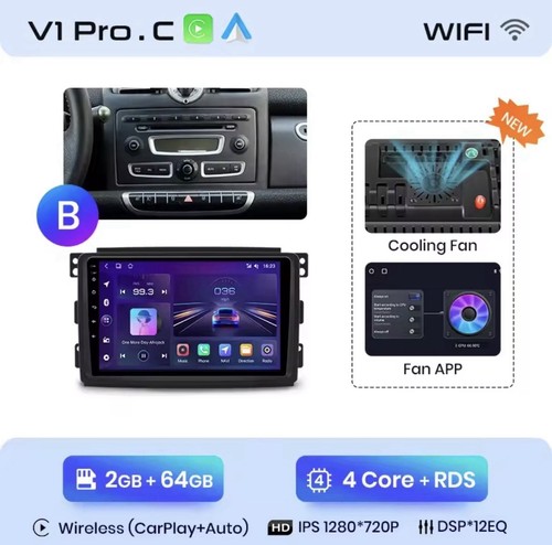 Autoradio smart fortwo 451 - autoradio,
