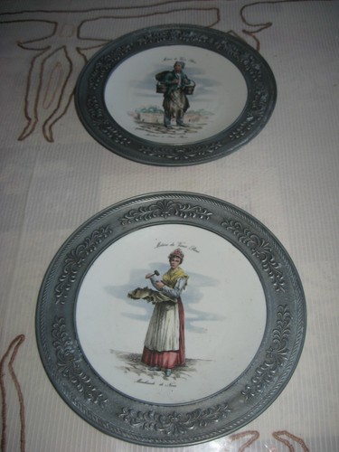Assiettes métiers vieux - 2, du