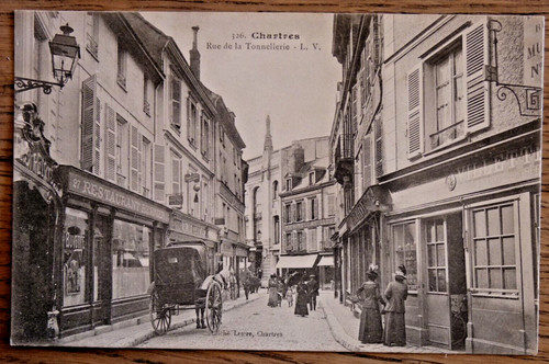 Cpa chartres rue de - chartres,