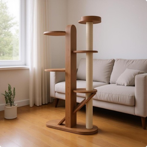Arbre chat bois - arbre,