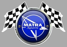 MATRA Sport Flags sticker vinyle laminé ( optical illusion )
