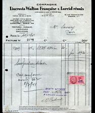 PARIS (XVII°) TISSUS LINOLEUM "LINCRUSTA , WALTON , FRANCAISE & LOREID" en 1941