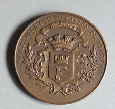 MEDAILLE BRONZE - COMICE AGRICOLE DU CANTON DE FLAVIGNY - A DESAIDE & O ROTY *