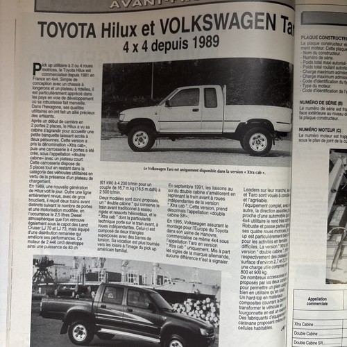 Revue technique toyota - revue, hilux