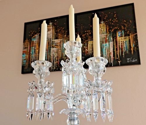 Candélabre cristal baccarat - candélabre,