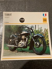 CARTE FICHE MOTO collection ATLAS TERROT 500 RGST