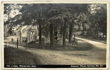 Good RPPC Postcard of 1912: THE LODGE, MISTERTON HALL, Leicestershire