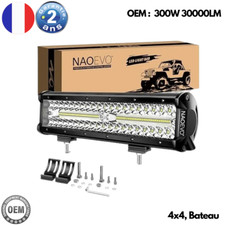 Barre Lumineuse LED 12 Pouces 300W Étanche IP68 Projecteur & Antibrouillard 4x4