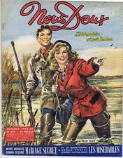 Nous deux 279 1952 Chasse Cuissardes Couple Dessins Roman-photos