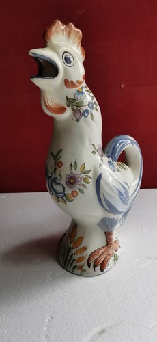 Pichet coq barbotine - coq, de