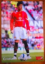 FOOTBALL POSTER de 2006 CRISTIANO RONALDO ROOKIE 2006 MANCHESTER UNITED RARE