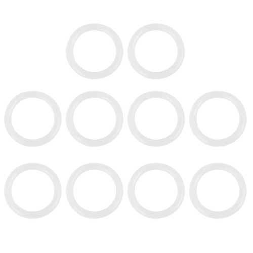 10pcs blanc silicone - 10pcs,