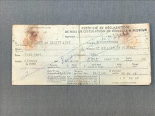 Carte grise ancienne, Citroën