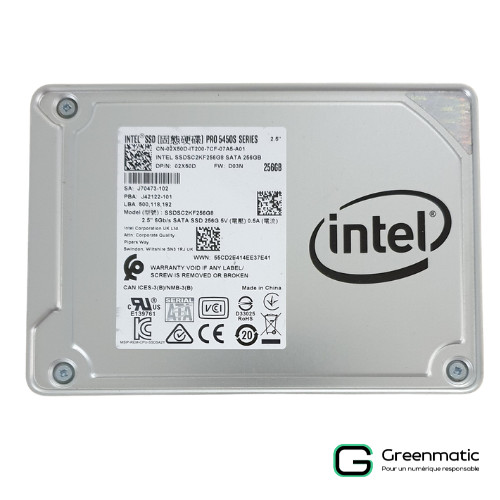Intel ssd 256gb ssdsc2kf256g8 - intel,