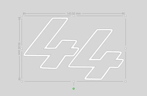 Sticker blanc hamilton - blanc,
