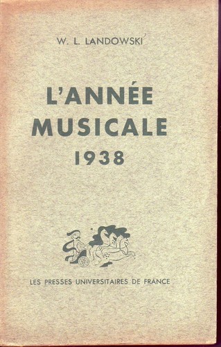 Année musicale 1938 - l'année, livre