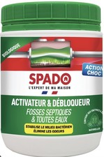 Activateur débloquer fosse septique toutes eaux anti odeurs SPADO
