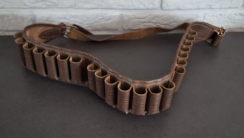 Cartouchière cuir marron - cartouchière,