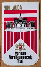 Vintage Niki Lauda sticker