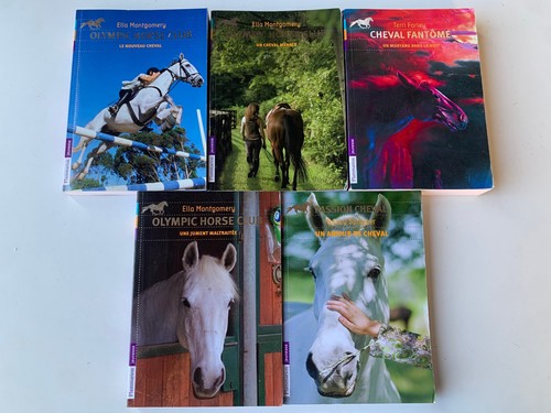 Lot livres olympic horse - lot, 5
