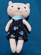 Doudou Monoprix Chat Biche Robe 27 Cm Etat Neuf