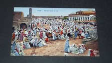CPA CARTE POSTALE 1930-1940 COLONIES ALGERIE MAGHREB AFRIQUE Marché DANS LE SUD