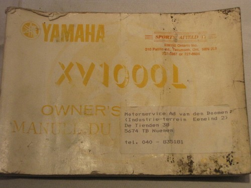 Yamaha xv1000l xv1000 virago - yamaha,