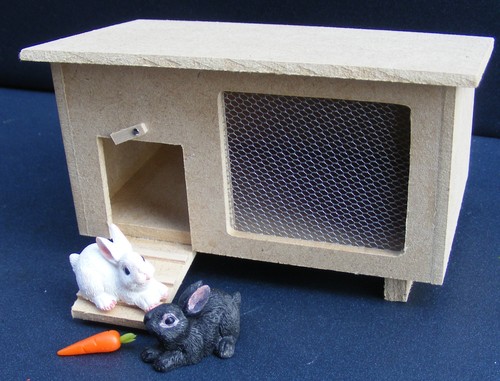Bois clapier avec - bois, lapins