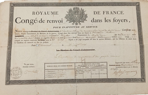 Ancien diplôme - 09/25, (crb404)