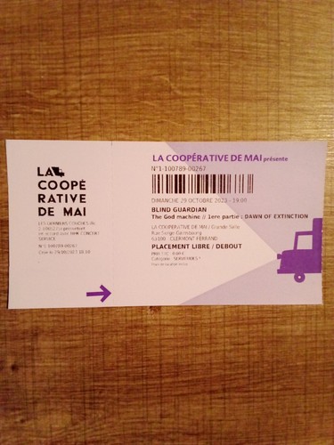 Billet concert blind - concert,