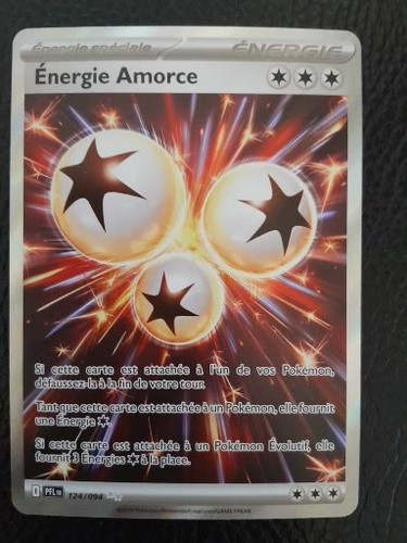 Carte pokémon energie amorce - carte,
