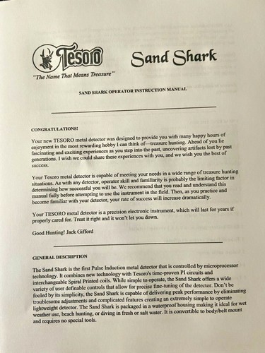 Tesoro sand shark metal - sand,