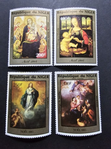 Timbre niger tableaux noel - timbre, de