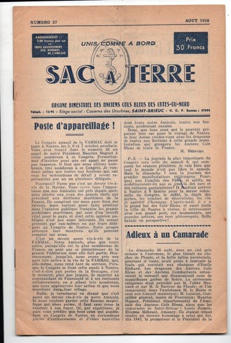 Revue sac terre - terre, -col