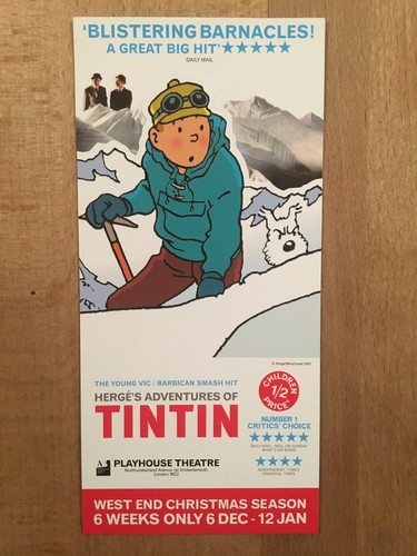 Tintin carton publicitaire - tintin,