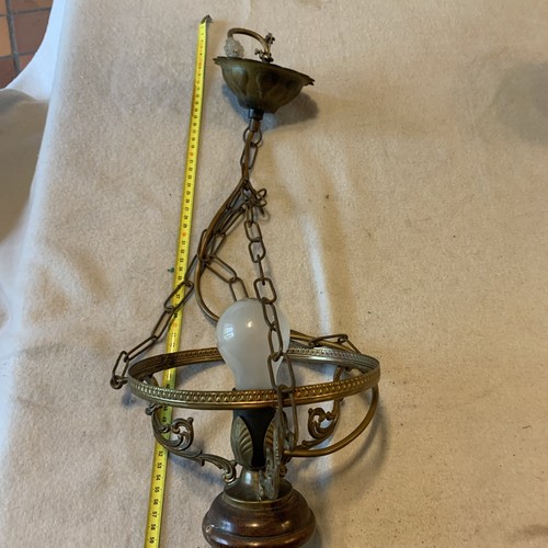 Lustre vintage bois et - vintage, 70