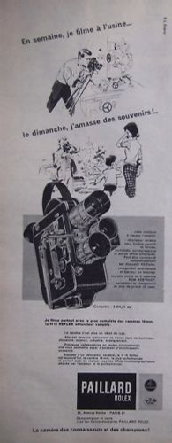 Publicité 1960 paillard bolex - publicitÉ,