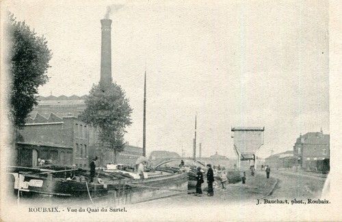 Roubaix vue quai sartel - roubaix,