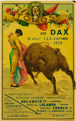 Affiche poster corrida - poster,