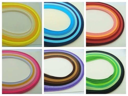 120 bandes papier quilling - papier,