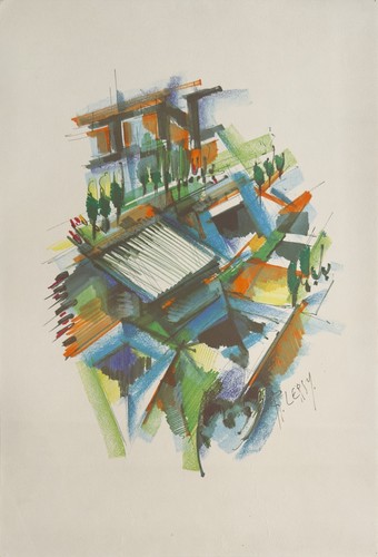 Roger lersy lithographie - roger,