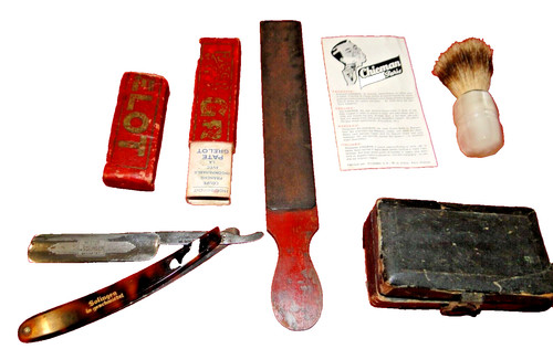 Lot rasage barbier objets - rasage,