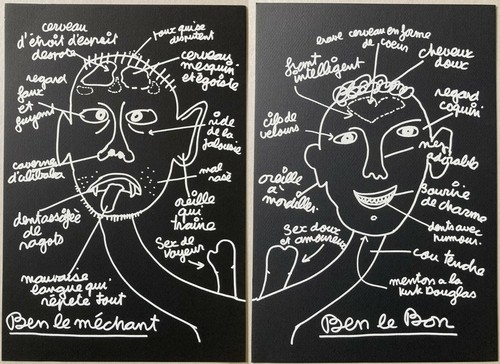 Ben vautier 2 sérigraphies - ben,