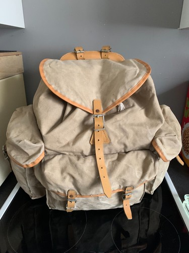 Ancien sac dos toile - ancien, en