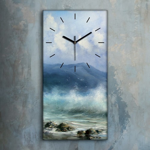 Horloge murale sur - , toile