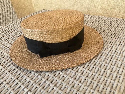 Canotier ancien paille - canotier, en