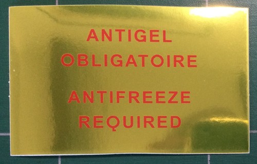 Autocollant réservoir liquide - réservoir,