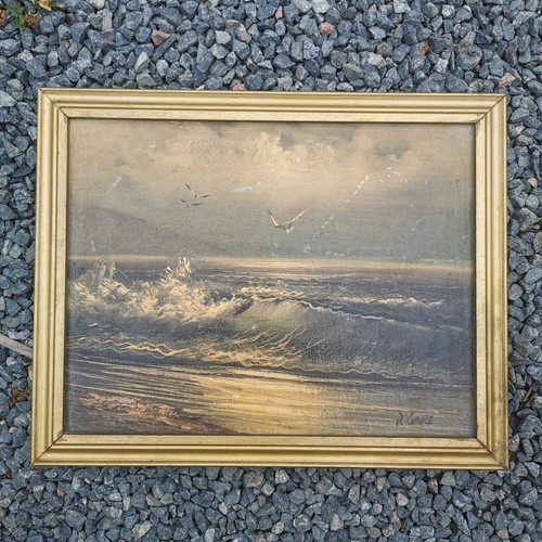 Tableau marine huile sur - tableau,