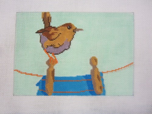 Needlepoint canvas wren a - canvas,
