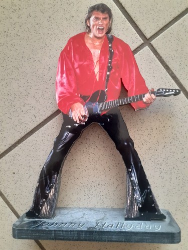 Johnny hallyday statue bois - johnny,